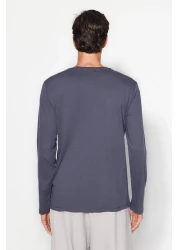  Collection Anthracite-Beige-White Slim/Slim Fit 3 Pack 100% Long Sleeve T-Shirts Tmnaw21Ts0197