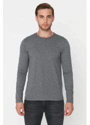  Collection Anthracite Melange-White-Black Regular/Normal Fit 3 Pack 100% Cotton T-Shirt Tmnaw21Ts0197