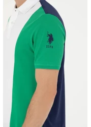 U.S. Polo Assn. Men's Green Polo Neck T-Shirt 50263396 -Vr054