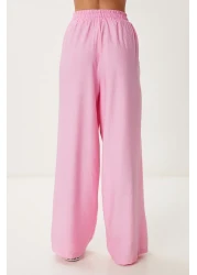 Lovelyİstanbul Crinkle Effect Jacket Pants Suit Dark Pink Ldp0053