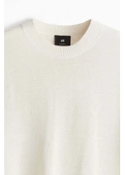 H&M Regular Fit Fine-knit T-shirt