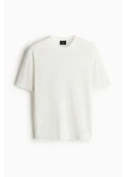 H&M Regular Fit Hole-knit T-shirt