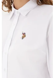 U.S. Polo Assn. Women's White Long Sleeve Basic Shirt 50295704 -Vr013