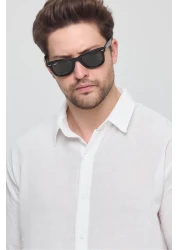 GEİO Men's Oversize Cut Linen Shirt