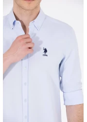 U.S. Polo Assn. Light Blue Men's Basic Shirt - Long Sleeve50262932-VR003