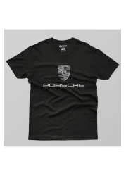 Crazy Porsche Black Logo Men's T-Shirt