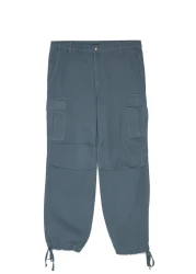  Collection Navy Blue Limited Edition - Tie-Up Cargo Trousers Tmnss23Pl00035