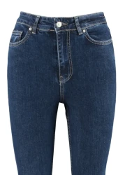  Collection Dark Blue Super High Waist Flare Jeans TWOSS23JE00064