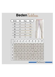 TheSeason بنطال تشينو مرن من القطن الجبردين باللون الأزرق الداكن للرجال