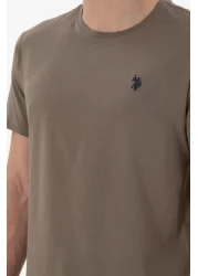 U.S. Polo Assn. Men's Regular Fit Crew Neck Mink Basic T-Shirt 50298035 -Vr052