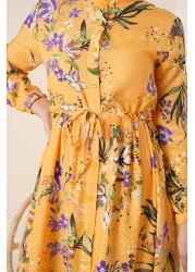 Bigdart 2144 Judge Collar Hijab Dress - A.Hardal