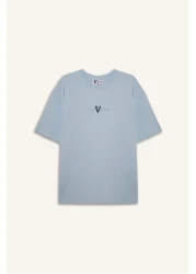 Defacto 100% Cotton Vikings Comfortable Fit Crew Neck Back Printed Short Sleeve T-Shirt B8092Ax25Sp