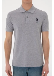 U.S. Polo Assn. Slim Fit Men's Polo Neck Gray Melange 50305929 -Vr086