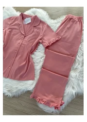 Pijamacs Turkmen Pajama Set with Cotton Sleeve - Sleeve and Leg Deal