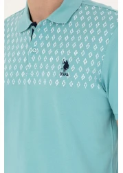U.S. Polo Assn. Men's Regular Fit Polo Neck Mint T-Shirt 50288482 -Vr090