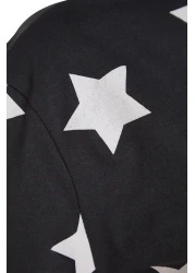  Collection Multicolor 100% Cotton Star Pattern Shorts Knitted Pajamas Set Thmss22Pt0501