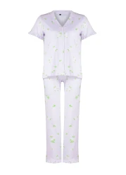  Collection Colorful Floral Print 100% Cotton RuFFle Sleepwear Set - THMSS24PT00227