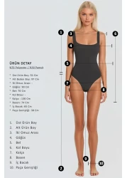 Trend Alaçatı Stili طقم بلوزة قصيرة ذات ياقة واقفة باللون الرمادي وسروال واسع الساق - ALC-X13411