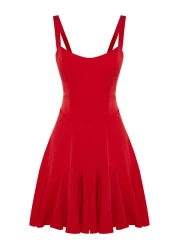  Collection Red Lined Stationery Pirate Short Evening Dress Graduation Dress Tprss23El00251