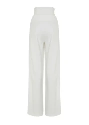  Collection Woven Ecru Corset Trousers - TPRSS23PL00033