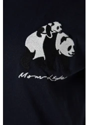  Collection طقم بيجامة شورت رياضي قطن 100% مطبوع باندا - THMSS22PT00005