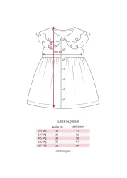 Minipodyum فستان صيفي بناتي بنمط جيوب وياقة مطرزة