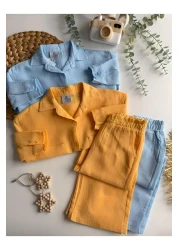 KETBaby Oversize Muslin Unisex Shirt Children's Set