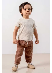 bombe Baby Kids Mink Cotton Hooded Comfortable 3-Piece Set Trend Fashion Bottom Top Set