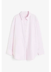 H&M قميص أكسفورد كبير الحجم