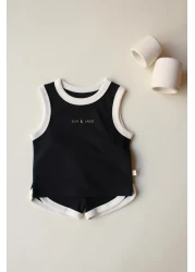 OhlalaKoala طقم شورت رياضي أسود للجنسين