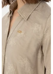 U.S. Polo Assn. Women's Stone Long Sleeve Shirt 50299438 -Vr049