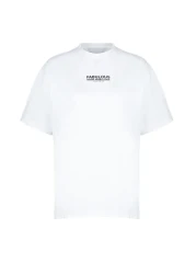  Collection تي شيرت محبوك كبير الحجم ومطبوع من الأمام مصنوع من القطن بنسبة 100% من إكرو TWOSS24TS00183