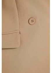  Modest Mink Blazer Jacket-Pants Woven Top and Bottom Set TCTAW23US00132