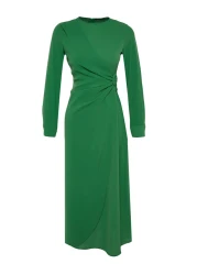  Modest Green Accessory Detailed Aerobin Woven Clothes TCTAW24EB00067