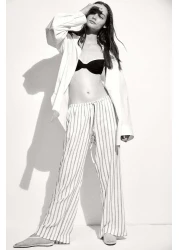 H&M Straight drawstring trousers