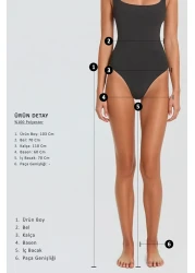 Trend Alaçatı Stili Gray High Waist Elastic Wide Leg Women's Trousers - Alc-X12712