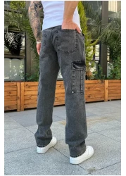 serline Anthracite Baggy Cargo Pants
