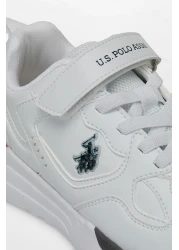 U.S. Polo Assn. Boy's White Sneakers - INTER JR 4FX