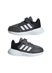 adidas حذاء رياضي للأطفال للجنسين - رمادي-أبيض، IE6013، Tensaur Run 3.0 EL