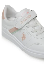 U.S. Polo Assn. حذاء رياضي للفتيات باللون الأبيض من BERKELEY JR 3PR