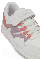 Lumberjack Strike 4Pr White Girls' Sneakers