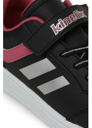 Kinetix Luna 3Pr Black Fusya Silver Filet Girls Sneaker Shoes