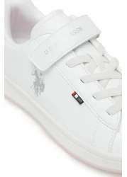 U.S. Polo Assn. Eniya Jr 5Fx White Girl's Sneaker