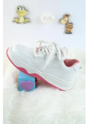 Moda Lime Unisex Children's Sports Shoes Kuromi Special Design Lace-Up and Velcro Sneakers