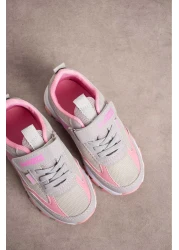 GAK RUN حذاء رياضي كاجوال مريح للأطفال من الجنسين مزود بشريط فيلكرو ونعل بولي خفيف