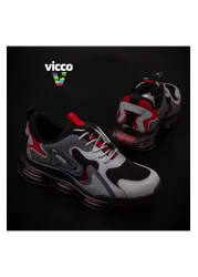 Vicco حذاء رياضي للأطفال للجنسين - قناع أسود، تصميم مريح