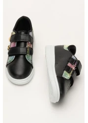 Liger Girl's Sports Shoes with Velcro Accessories Black