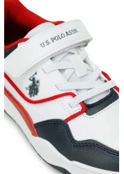 U.S. Polo Assn. Original U.S. Polo Assn. Boy's White Red Color Sneaker