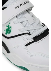 U.S. Polo Assn. حذاء رياضي للأولاد باللون الأبيض من MARTELL JR 5FX
