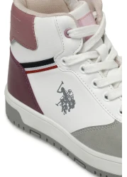 U.S. Polo Assn. VALERIN 3PR White Girls' High Sneaker